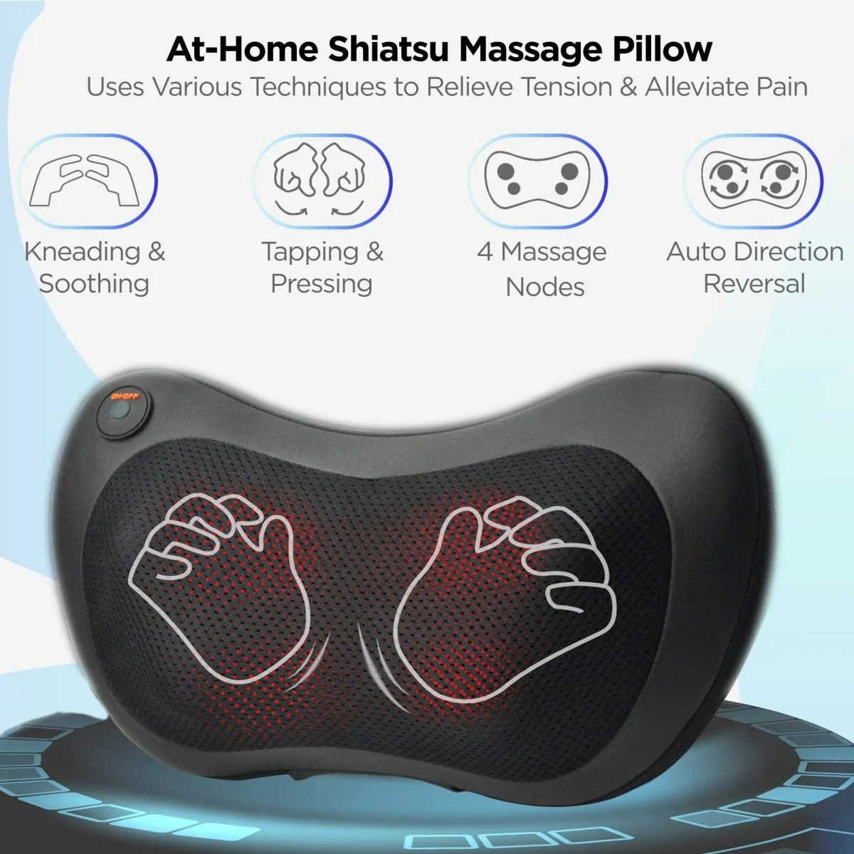 Dr Physio USA Shiatsu Cushion Full Body and Neck Massager 1012 - Image 4
