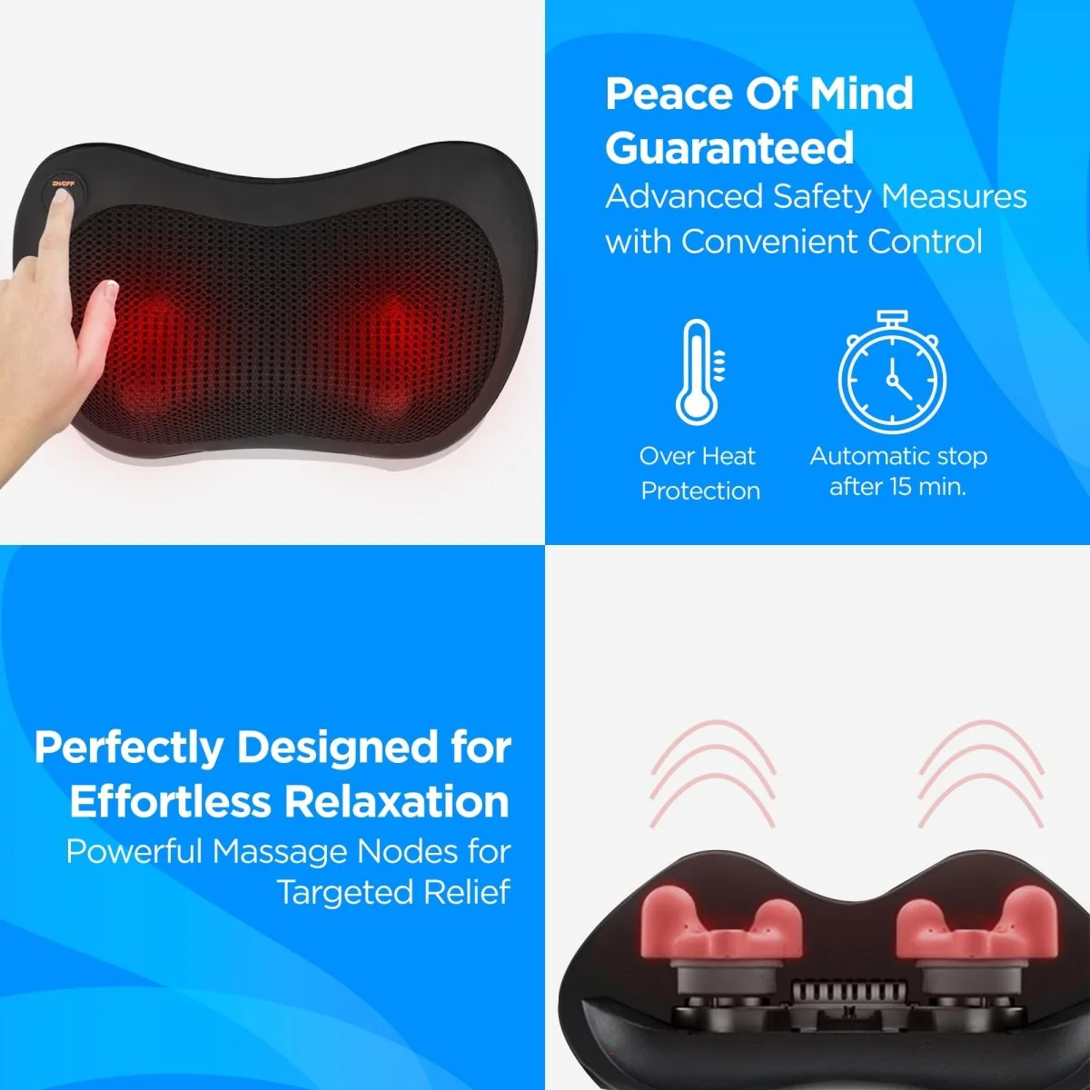 Dr Physio USA Shiatsu Cushion Full Body and Neck Massager 1012 - Image 5