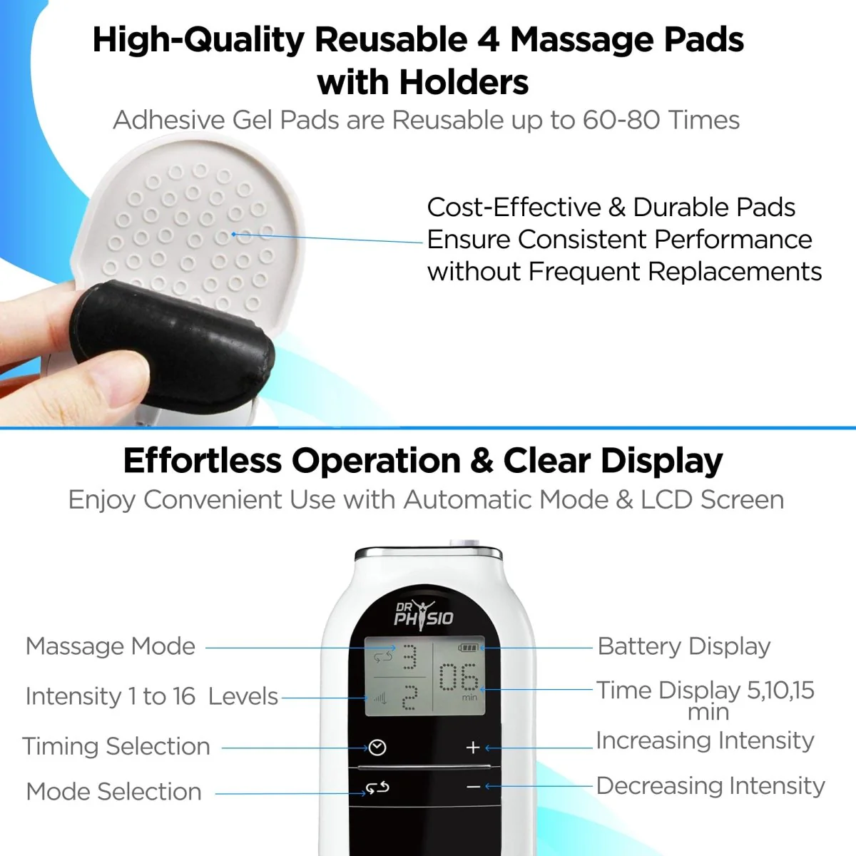 Dr Physio USA TENS Physiotherapy Massager Equipment 1015 - Image 5
