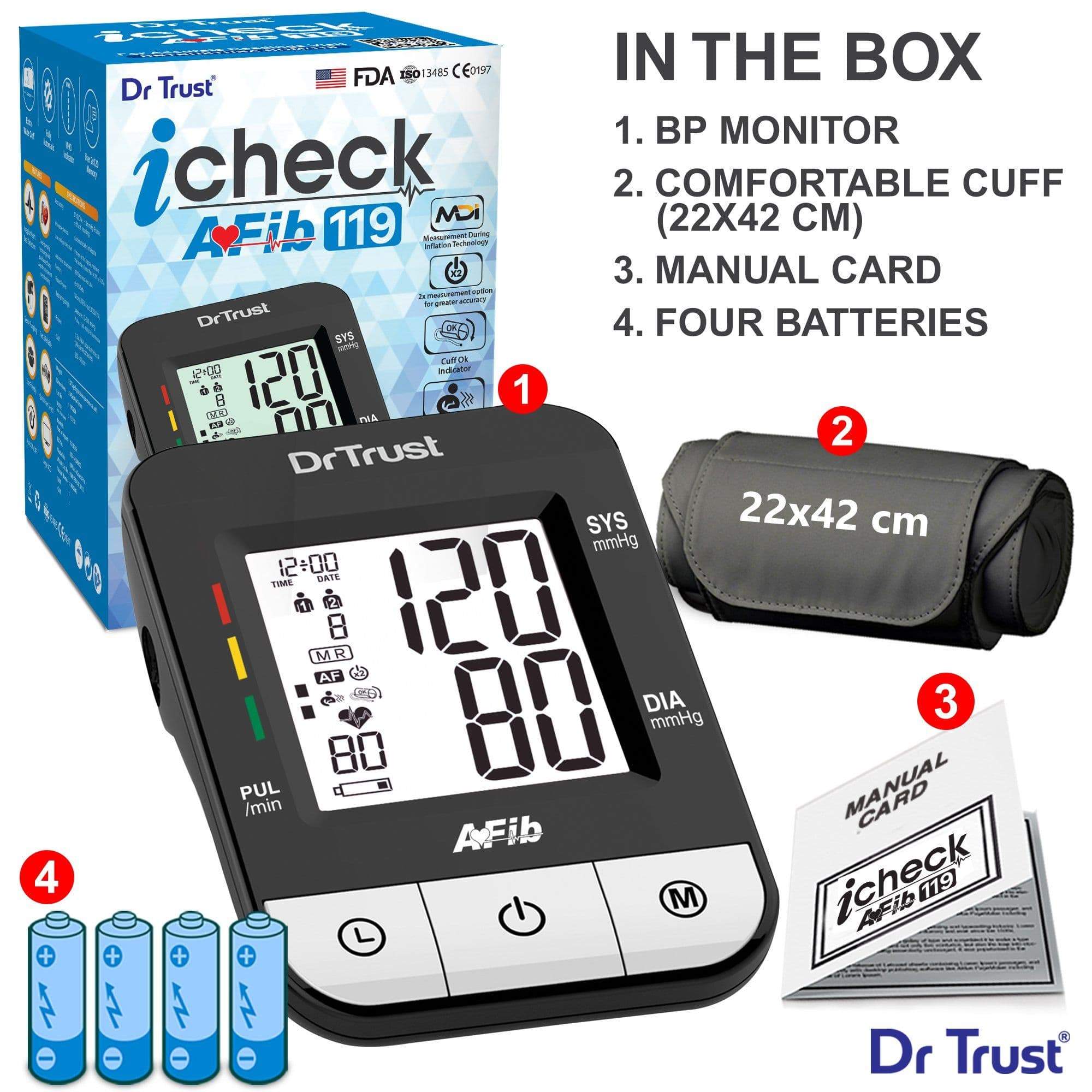 Dr Trust USA Afib iCheck BP Monitor 119 - Image 7