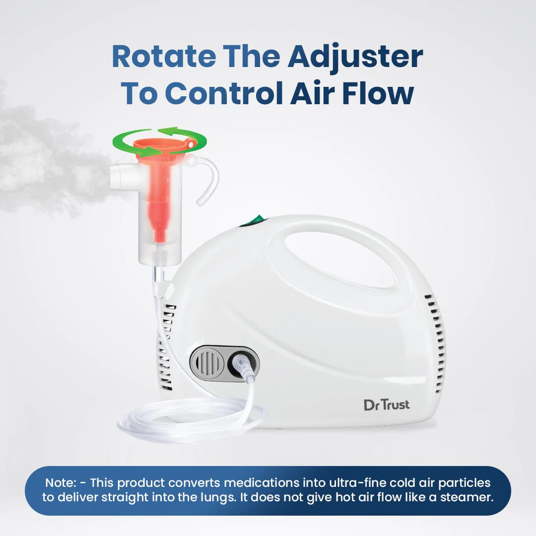 Dr Trust USA Compressor Nebulizer with Flow Adjuster 407 - Image 5