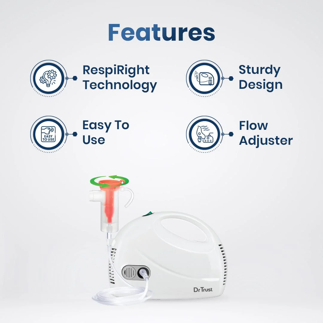 Dr Trust USA Compressor Nebulizer with Flow Adjuster 407 - Image 6