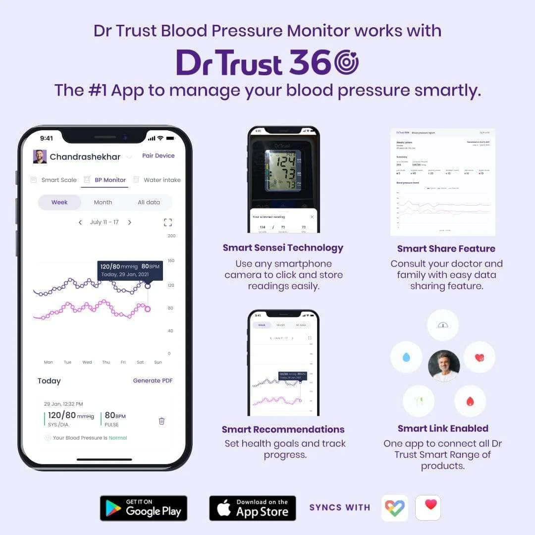 Dr Trust USA BP Elegance (With Adaptor) Monitor - Image 3