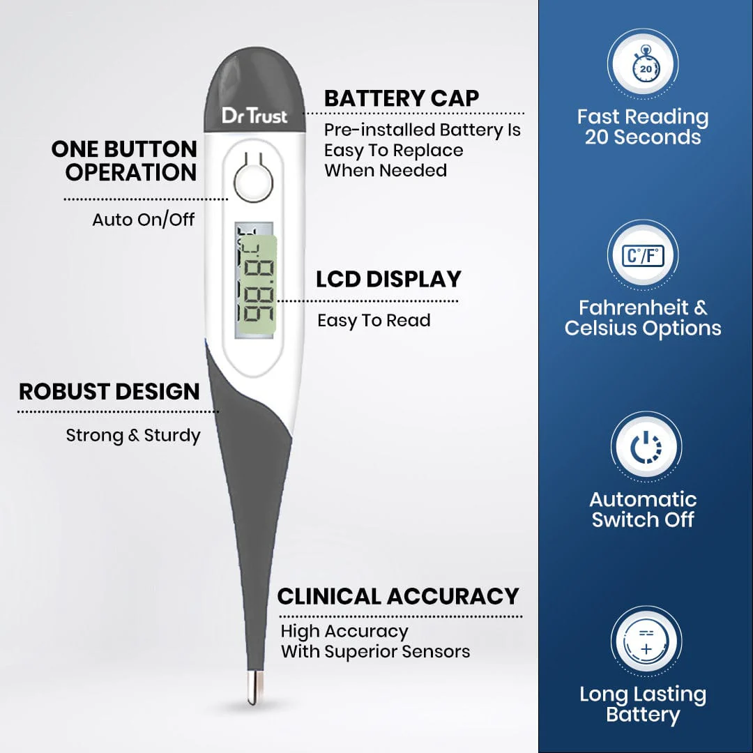 Dr Trust USA Flexible Tip Thermometer 616 - Image 5