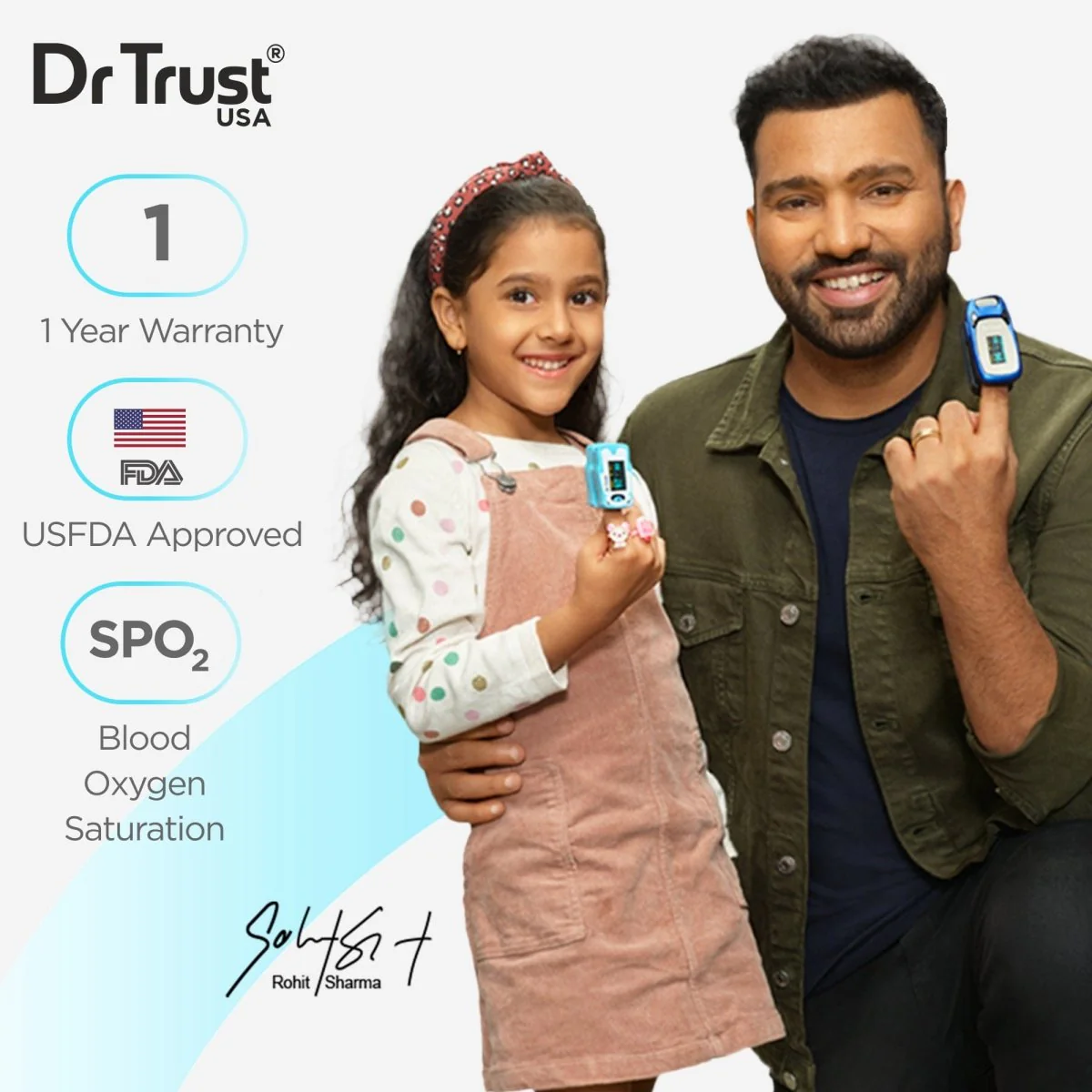 Dr Trust USA Paediatric Finger Tip Pulse Oximeter 212 - Image 2