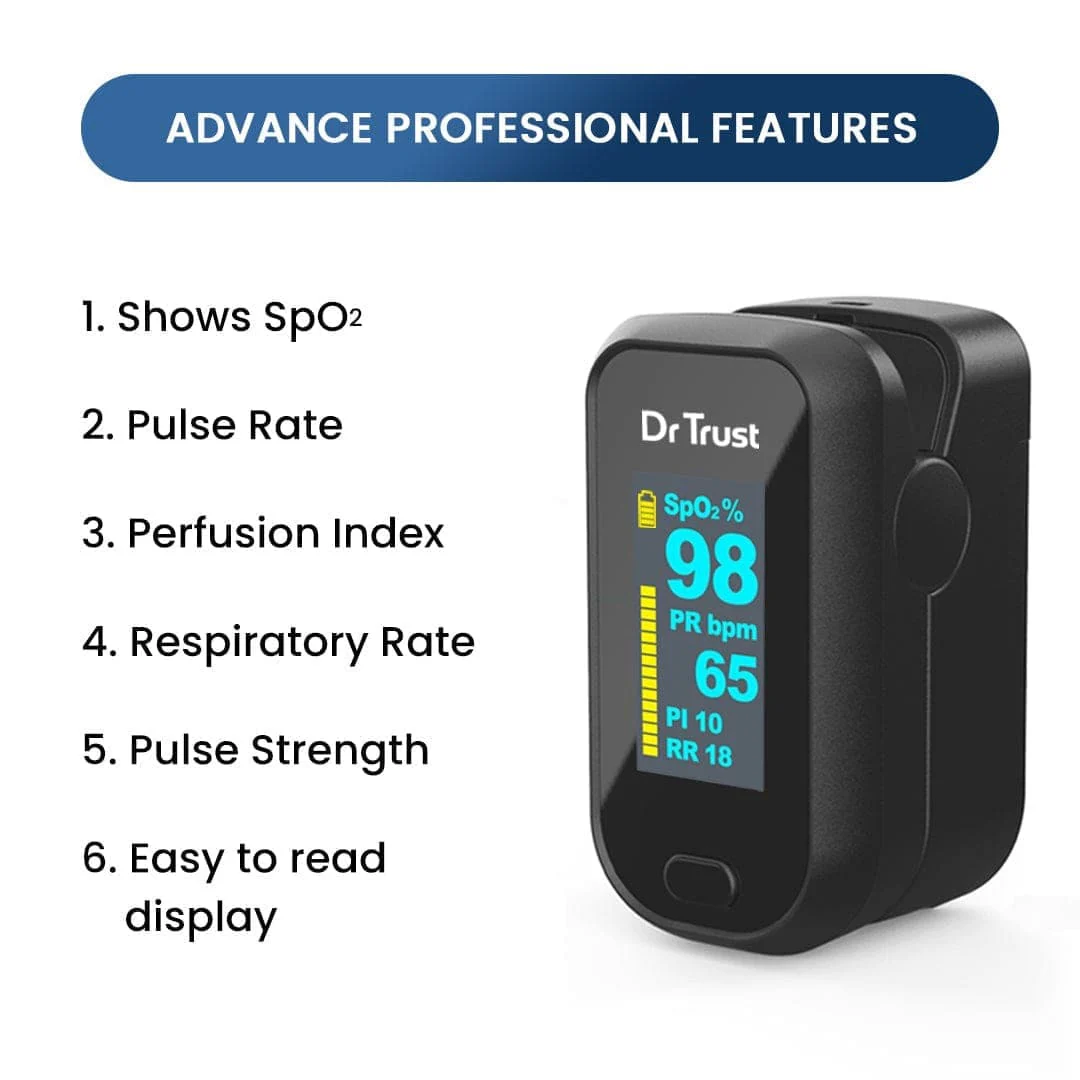 Dr Trust USA Finger Tip Pulse Oximeter Professional 210 - Image 4