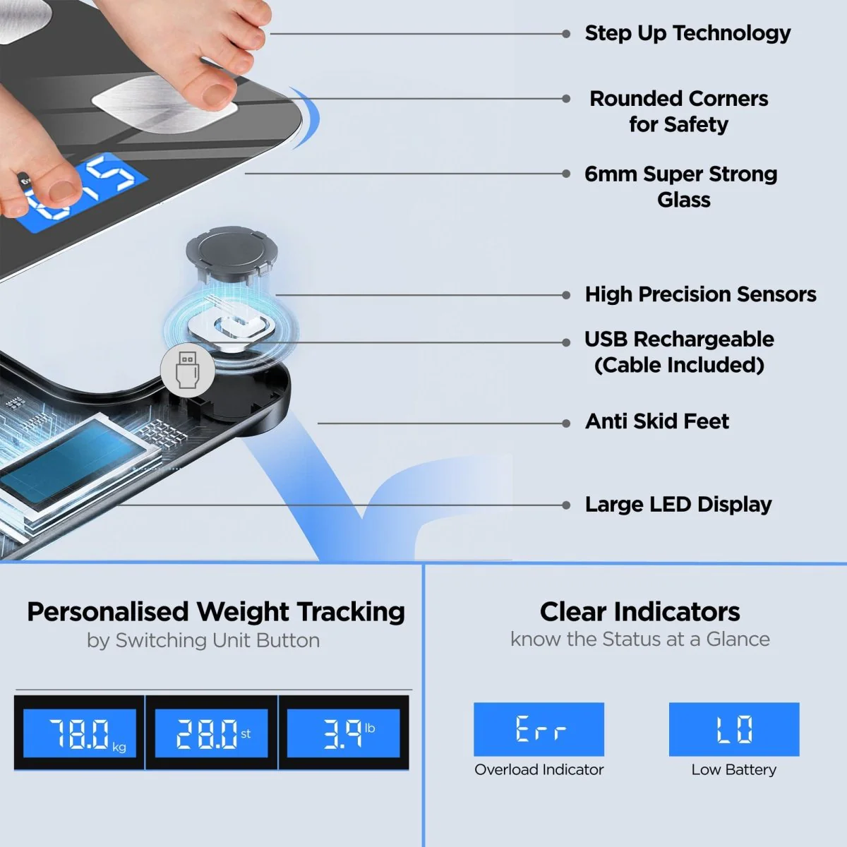 Dr Trust USA Smart Body Fat Scale Analyser 505 - Image 5