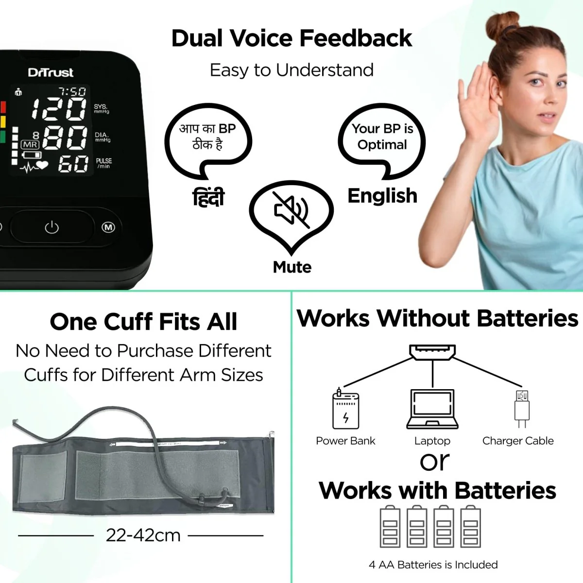 Dr Trust USA Smart Talking Digital BP Machine 101 - Image 3